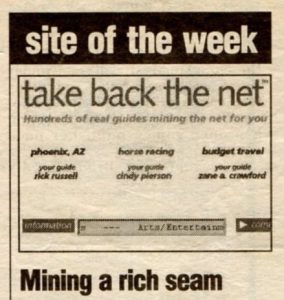 Daily Telegraph column, 27 May 1997 on the recently launched website, MiningCo.com (later renamed to about.com)